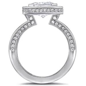 Halo*Alex Soldier Eternal Love Diamond Princess Halo Engagement Ring