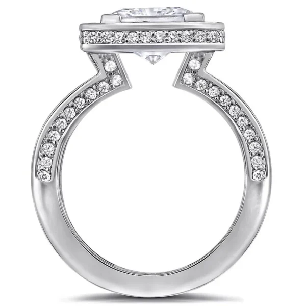 Halo*Alex Soldier Eternal Love Diamond Princess Halo Engagement Ring