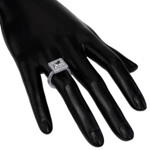 Halo*Alex Soldier Eternal Love Diamond Princess Halo Engagement Ring