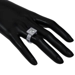 Halo*Alex Soldier Eternal Love Diamond Princess Halo Engagement Ring