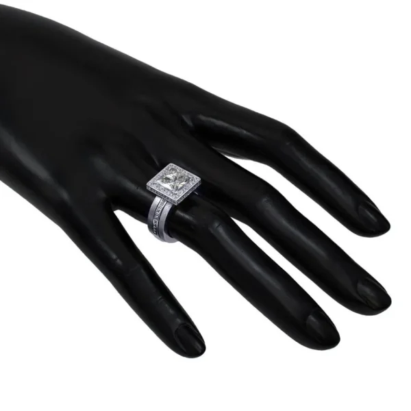 Halo*Alex Soldier Eternal Love Diamond Princess Halo Engagement Ring