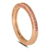 Gemstone Bands | Classic*Alex Soldier Eternal Love Pink Sapphire Wedding Band