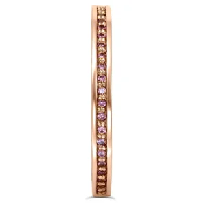 Gemstone Bands | Classic*Alex Soldier Eternal Love Pink Sapphire Wedding Band
