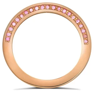 Gemstone Bands | Classic*Alex Soldier Eternal Love Pink Sapphire Wedding Band