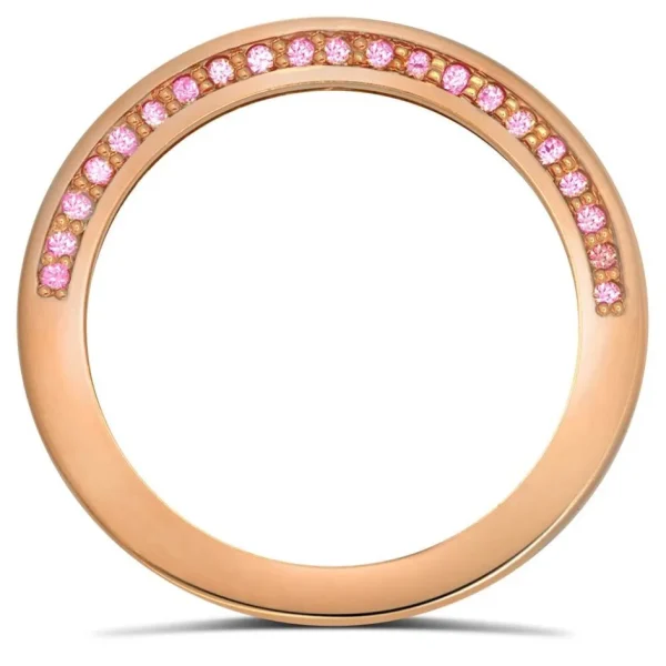 Gemstone Bands | Classic*Alex Soldier Eternal Love Pink Sapphire Wedding Band