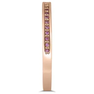 Gemstone Bands | Classic*Alex Soldier Eternal Love Pink Sapphire Wedding Band