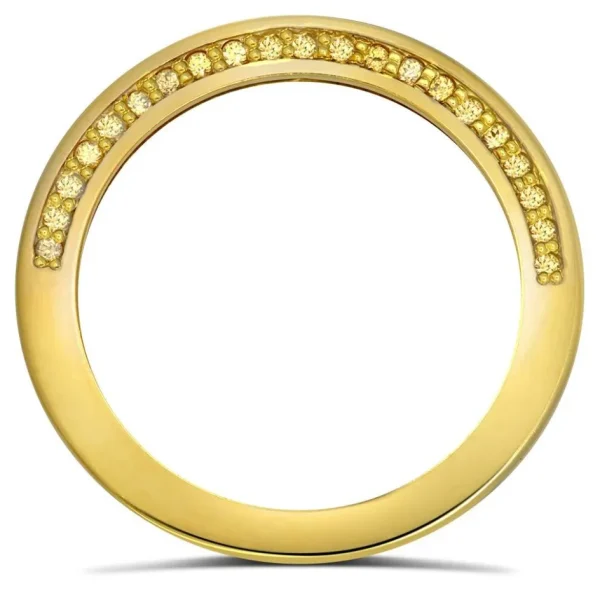 Gemstone Bands | Classic*Alex Soldier Eternal Love Yellow Sapphire Wedding Band