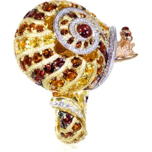 Diamond Jewelry | Garnet Jewelry*Alex Soldier Gold & Platinum Sunny The Snail Ring