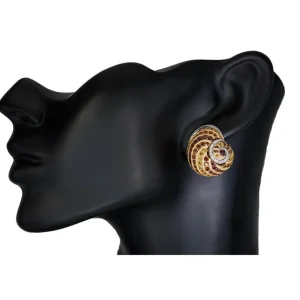 Diamond Jewelry | Garnet Jewelry*Alex Soldier Gold & Platinum Sunny The Snail Earrings