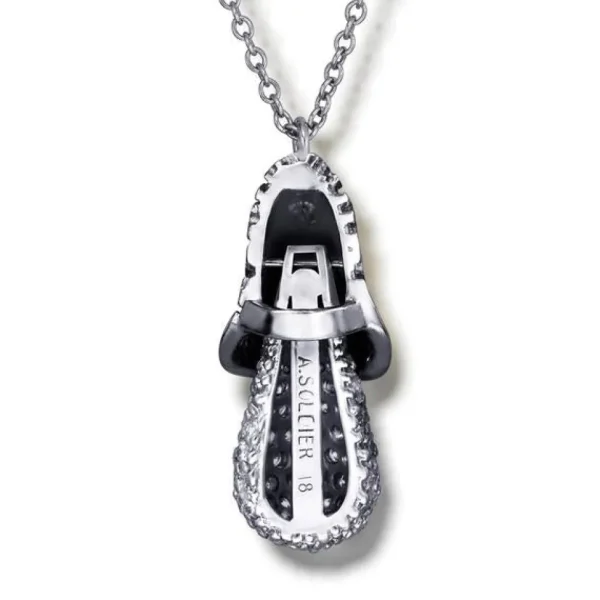 Diamond Jewelry | Pendants*Alex Soldier Gold Acorn Pendant with White Diamonds On Chain