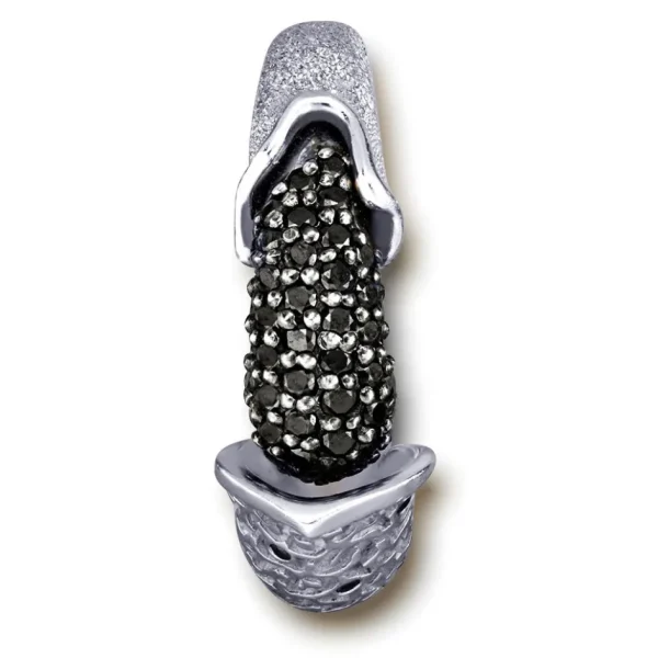 Designer Rings | Gold Rings*Alex Soldier Gold Acorn Ring with Black Diamonds