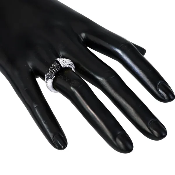 Designer Rings | Gold Rings*Alex Soldier Gold Acorn Ring with Black Diamonds