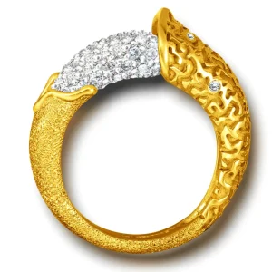 Diamond Jewelry | Designer Rings*Alex Soldier Gold Acorn Ring with Diamonds