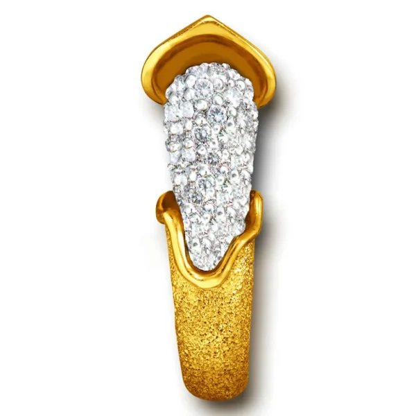 Diamond Jewelry | Designer Rings*Alex Soldier Gold Acorn Ring with Diamonds