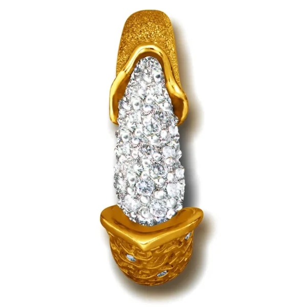 Diamond Jewelry | Designer Rings*Alex Soldier Gold Acorn Ring with Diamonds