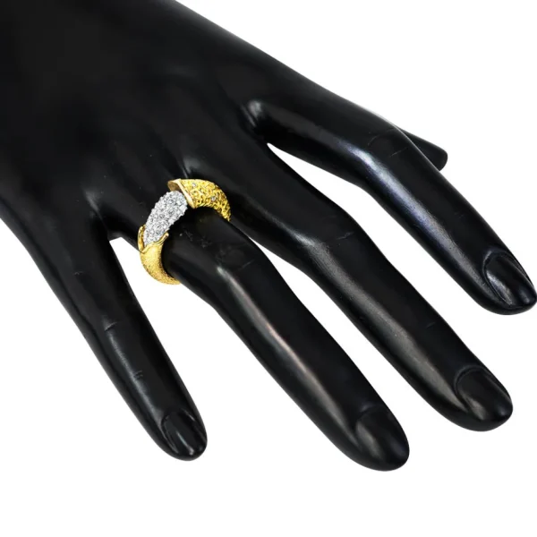 Diamond Jewelry | Designer Rings*Alex Soldier Gold Acorn Ring with Diamonds