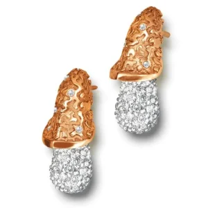 Diamond Jewelry | Diamond Earrings*Alex Soldier Gold Acorn Stud Earrings with Diamonds