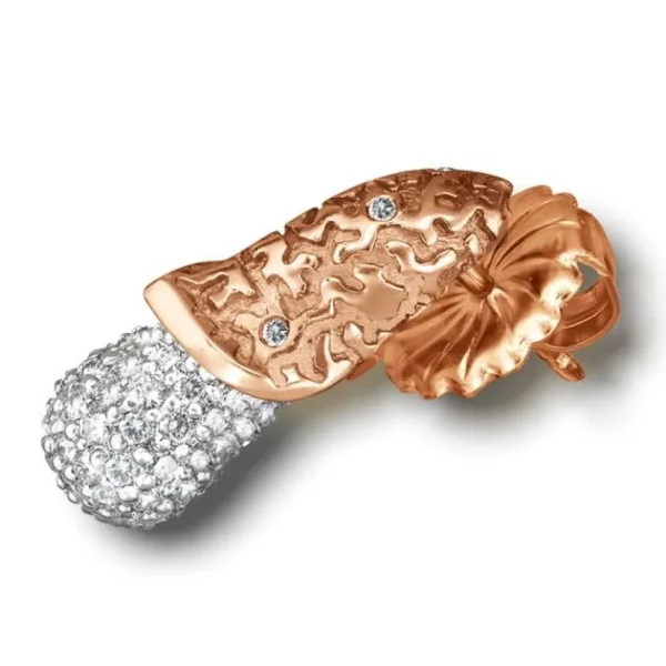 Diamond Jewelry | Diamond Earrings*Alex Soldier Gold Acorn Stud Earrings with Diamonds