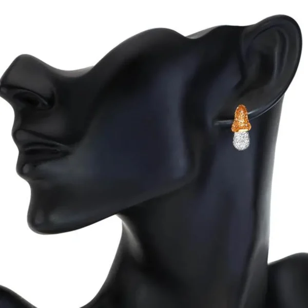 Diamond Jewelry | Diamond Earrings*Alex Soldier Gold Acorn Stud Earrings with Diamonds