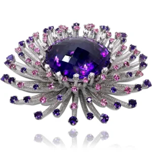 Amethyst Jewelry | Designer Rings*Alex Soldier Gold Astra Ring with Amethyst, Tourmalines & Diamonds