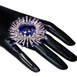 Amethyst Jewelry | Designer Rings*Alex Soldier Gold Astra Ring with Amethyst, Tourmalines & Diamonds