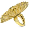 Designer Rings | Gold Rings*Alex Soldier Gold Astra Ring with Lemon Quartz, Sapphire & Diamonds