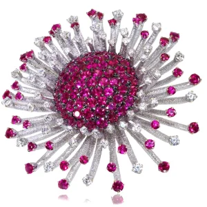 Designer Rings*Alex Soldier Gold Astra Ring with Rubies & Diamonds