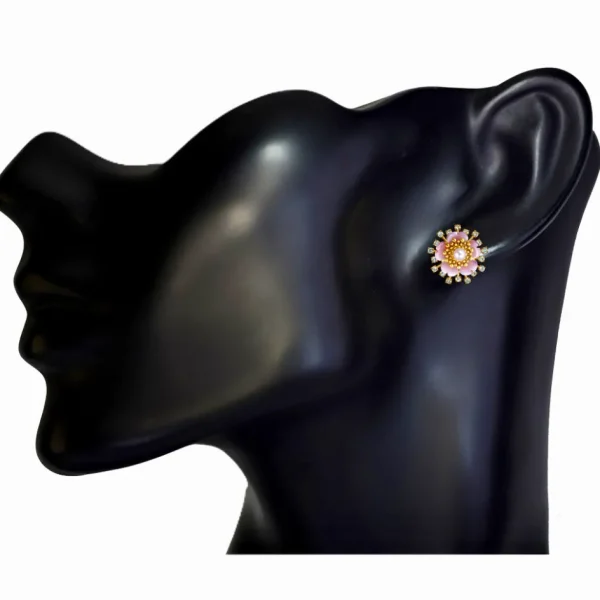 Pearl Earrings | Stud Earrings*Alex Soldier Gold Baby Blossom Earrings with Pearls
