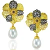 Diamond Jewelry | Stud Earrings*Alex Soldier Gold Baby Coronaria Convertible Earrings with Pearls & Diamonds