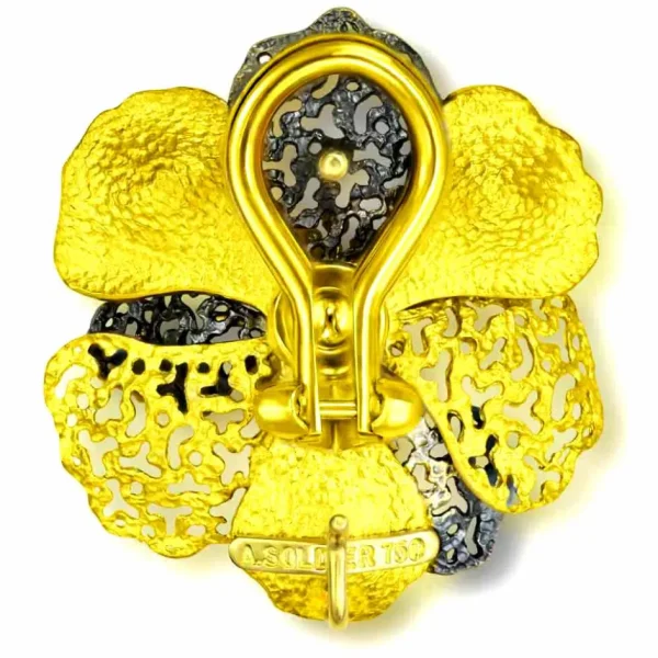 Diamond Jewelry | Stud Earrings*Alex Soldier Gold Baby Coronaria Convertible Earrings with Pearls & Diamonds