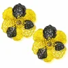 Diamond Earrings | Stud Earrings*Alex Soldier Gold Baby Coronaria Earrings with Champagne Diamonds