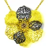 Pendants*Alex Soldier Gold Baby Coronaria Pendant Necklace with Champagne Diamond