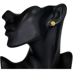 Diamond Earrings | Stud Earrings*Alex Soldier Gold Baby Snail Earrings with White Diamonds