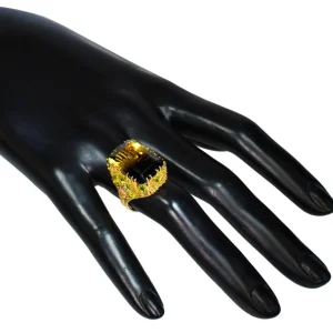 Gold Rings | Peridot Jewelry*Alex Soldier Gold Blossom Ring with Quartz, Peridot & Sapphire