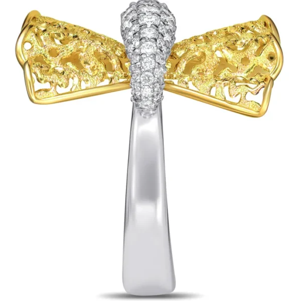 Designer Rings | Gold Rings*Alex Soldier Gold Bowtie Ring with Diamonds