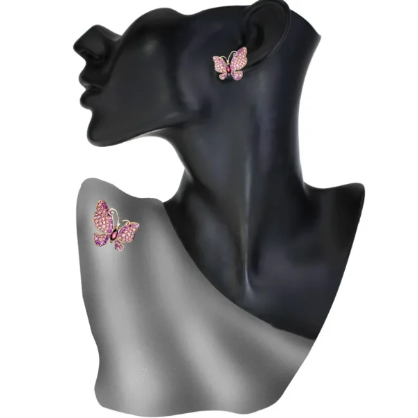 Pendants | Sapphire Jewelry*Alex Soldier Gold Butterfly Pin, Pendant with Pink Topaz & Sapphires