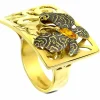 Gold Rings*Alex Soldier Gold Butterfly Ring with Citrine
