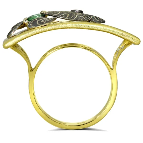 Designer Rings | Gold Rings*Alex Soldier Gold Butterfly Ring with Tourmaline