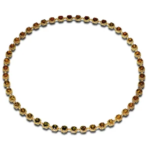 Tourmaline Jewelry*Alex Soldier Gold Byzantine Necklace with Tourmalines and Diamonds