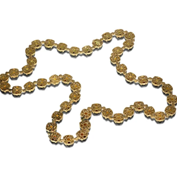 Tourmaline Jewelry*Alex Soldier Gold Byzantine Necklace with Tourmalines and Diamonds