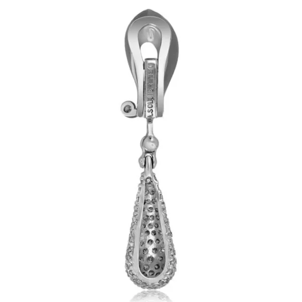 Diamond Earrings | Drop Dangle Earrings*Alex Soldier Gold Calla Drop Dangle Earrings with Silvermist Diamonds