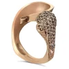 Designer Rings*Alex Soldier Gold Calla Ring with Champagne Diamonds