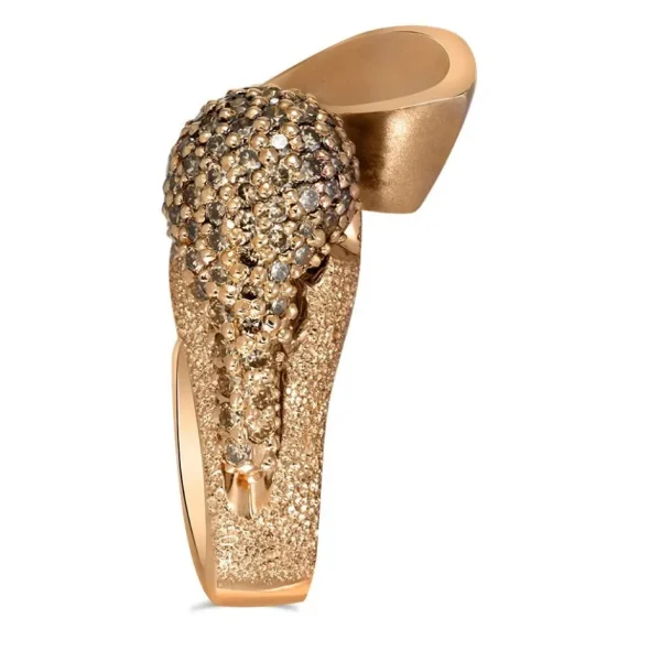 Designer Rings*Alex Soldier Gold Calla Ring with Champagne Diamonds