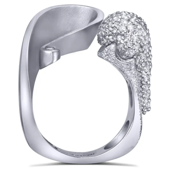 Designer Rings | Gold Rings*Alex Soldier Gold Calla Ring with Diamonds