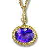 Pendants | Amethyst Jewelry*Alex Soldier Gold Cocktail Pendant with Amethyst, Sapphires On Chain