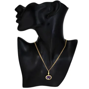 Pendants | Amethyst Jewelry*Alex Soldier Gold Cocktail Pendant with Amethyst, Sapphires On Chain