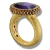 Designer Rings | Gold Rings*Alex Soldier Gold Cocktail Ring with Amethyst & Madeira Citrine