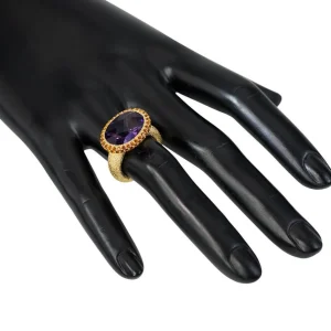 Designer Rings | Gold Rings*Alex Soldier Gold Cocktail Ring with Amethyst & Madeira Citrine