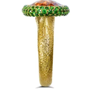 Designer Rings | Gold Rings*Alex Soldier Gold Cocktail Ring with Citrine & Tsavorites