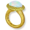 Designer Rings | Gold Rings*Alex Soldier Gold Cocktail Ring with Opal & Peridot